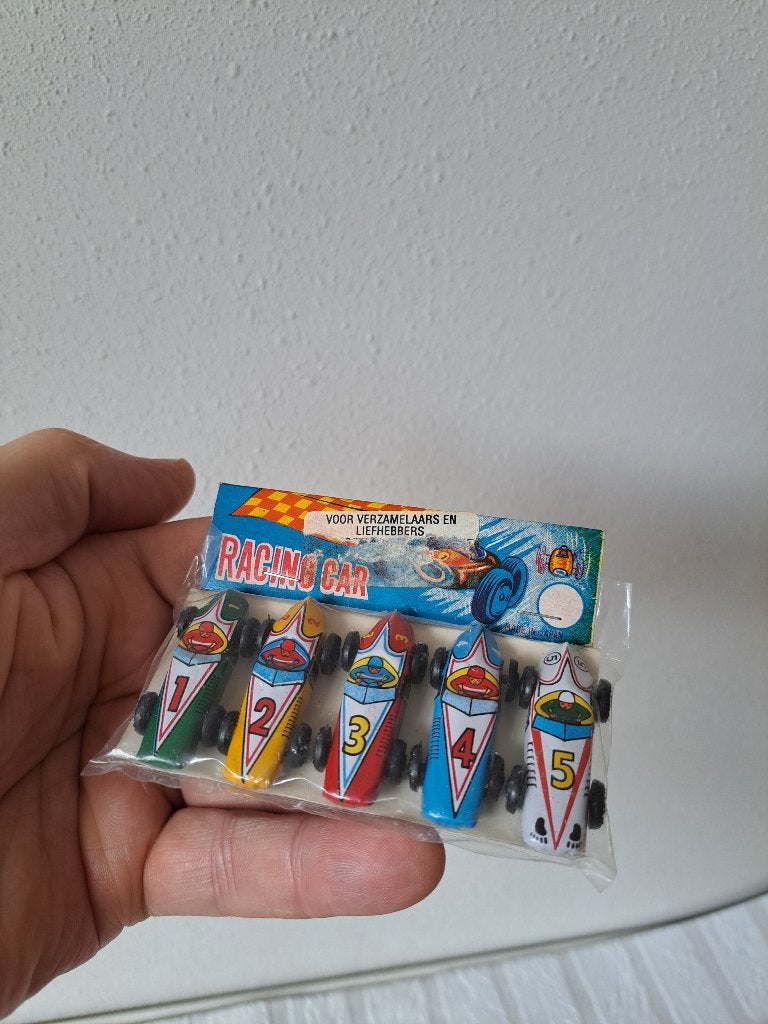 Vintage Racing Car Speelgoed Set - Nieuw in Verpakking, Ophalen of Verzenden, Nieuw