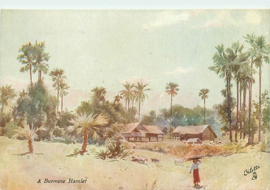 701-452-009 Burmese Hamlet, Verzenden, Voor 1920, Overig Europa