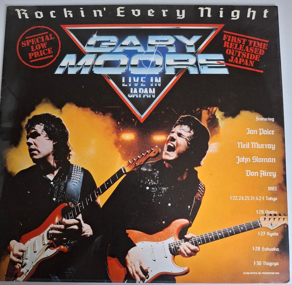 Gary Moore - Rockin' Every Night (Live in Japan) LP, Cd's en Dvd's, Gebruikt, Originele persing, 1980 - 1989, Ophalen of Verzenden