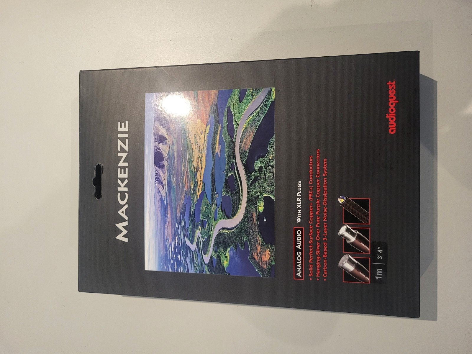 AudioQuest Mackenzie XLR kabel stereo 1 meter, Ophalen, Gebruikt, Minder dan 2 meter, Interlink-kabel