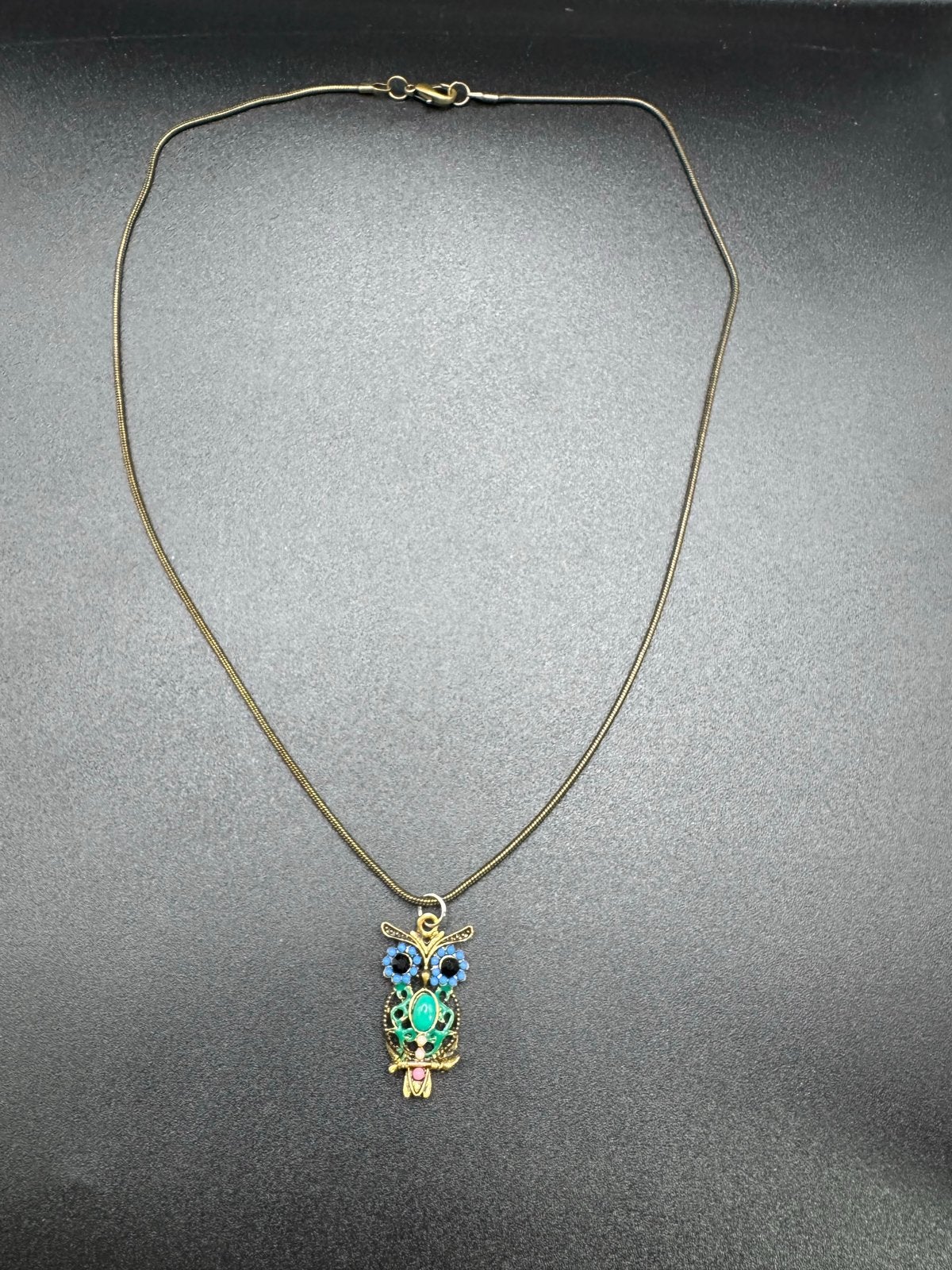 Uilenketting met kleurrijke details, Overige materialen, Overige kleuren, Verzenden, Zo goed als nieuw