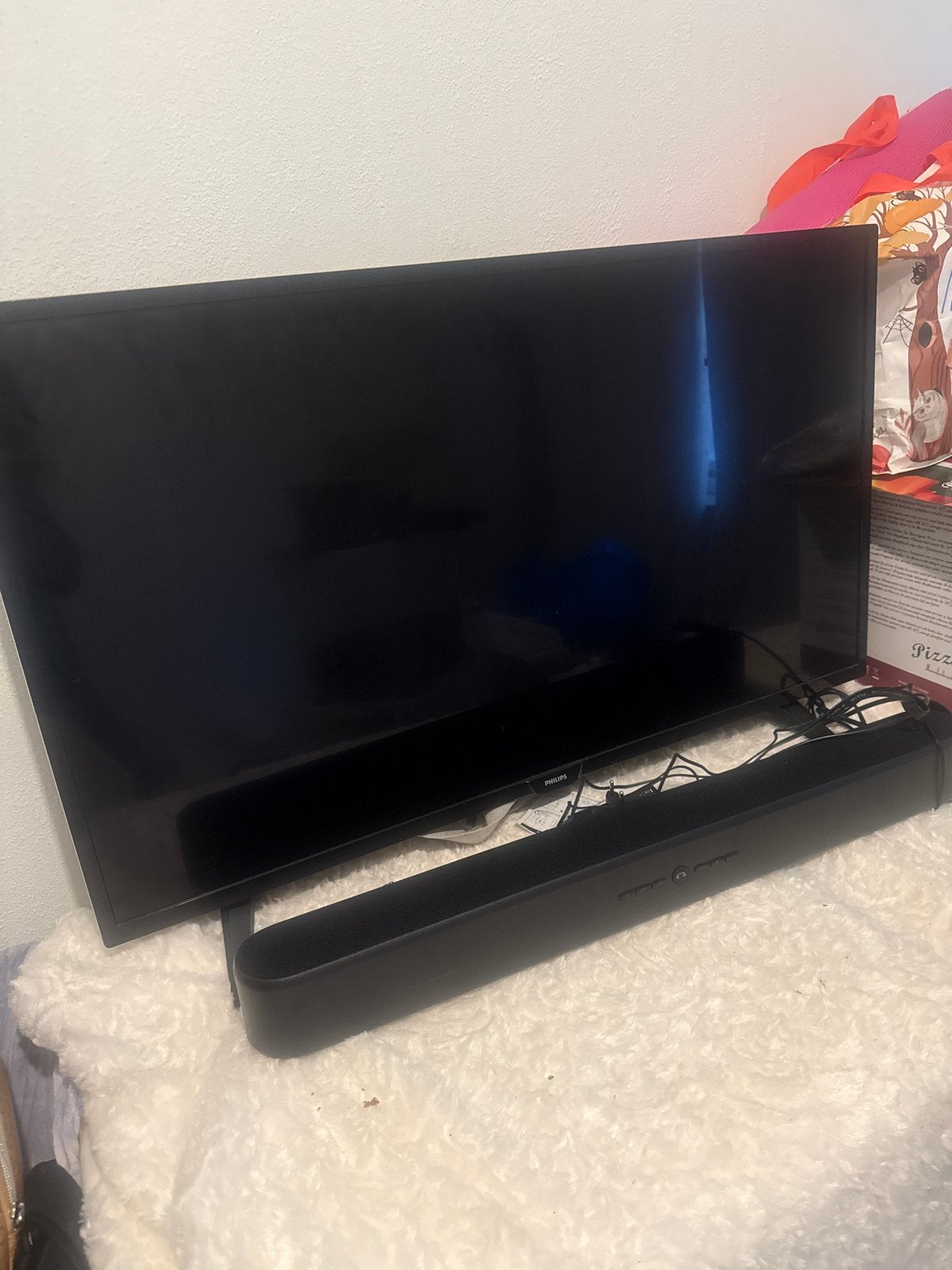 Philips TV met soundbar - Gebruikt, Ophalen, Philips, Gebruikt, 50 Hz