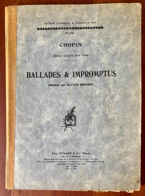 CHOPIN BALLADES & IMPROMPTUS PIANOBOEK, Gebruikt, Klassiek, Ophalen of Verzenden, Artiest of Componist