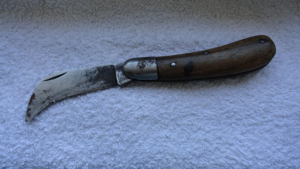 Antiek Solingen Snoeimes ROST 150 – Vintage Griendmes, Ophalen of Verzenden