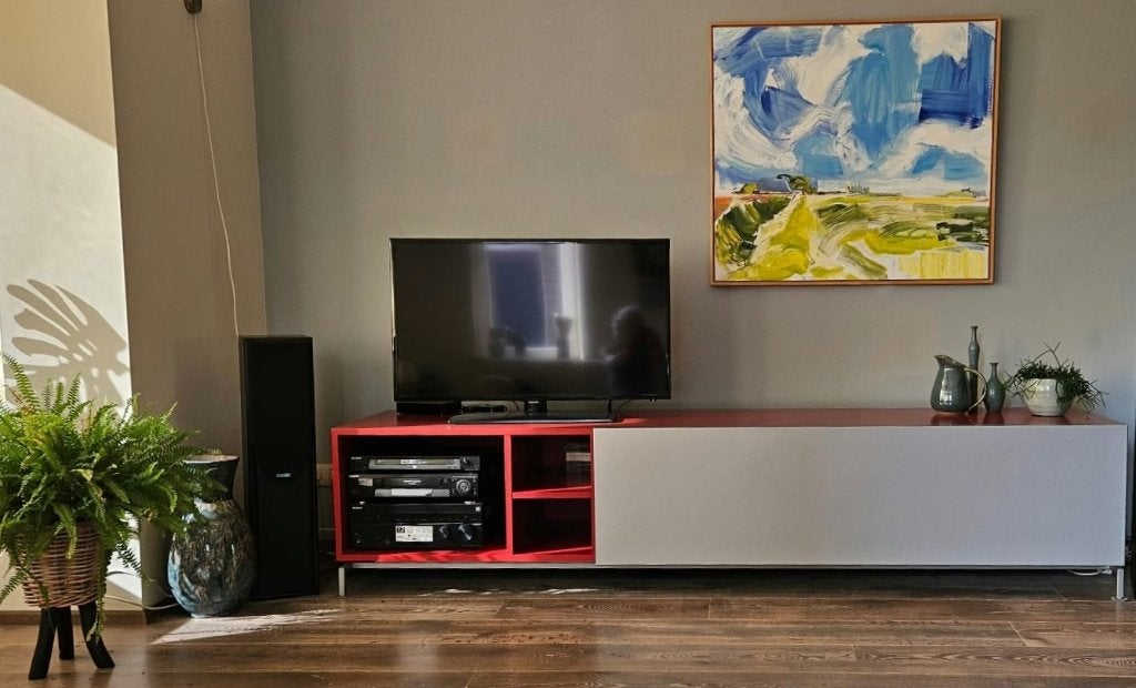 PASTOE | Moderne kast rood | 252 x 62 x 55 cm, Huis en Inrichting, Ophalen, Gebruikt, 200 cm of meer, Minder dan 100 cm