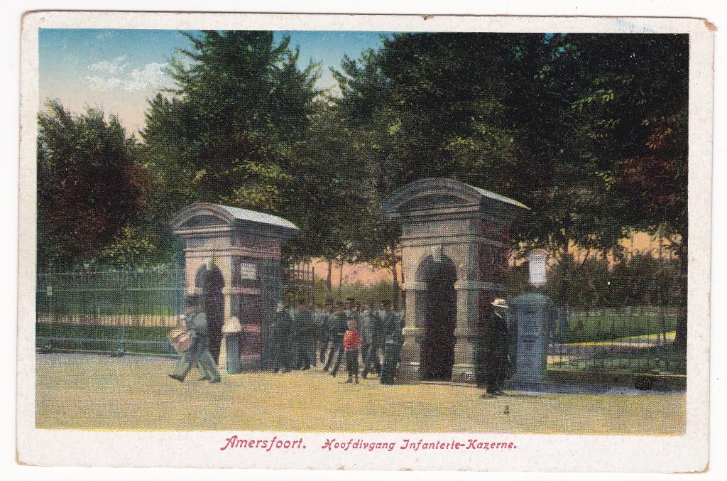 Amersfoort Infanterie Kazerne - Militair Gelopen in 1917, Verzenden, Voor 1920, Gelopen, Utrecht