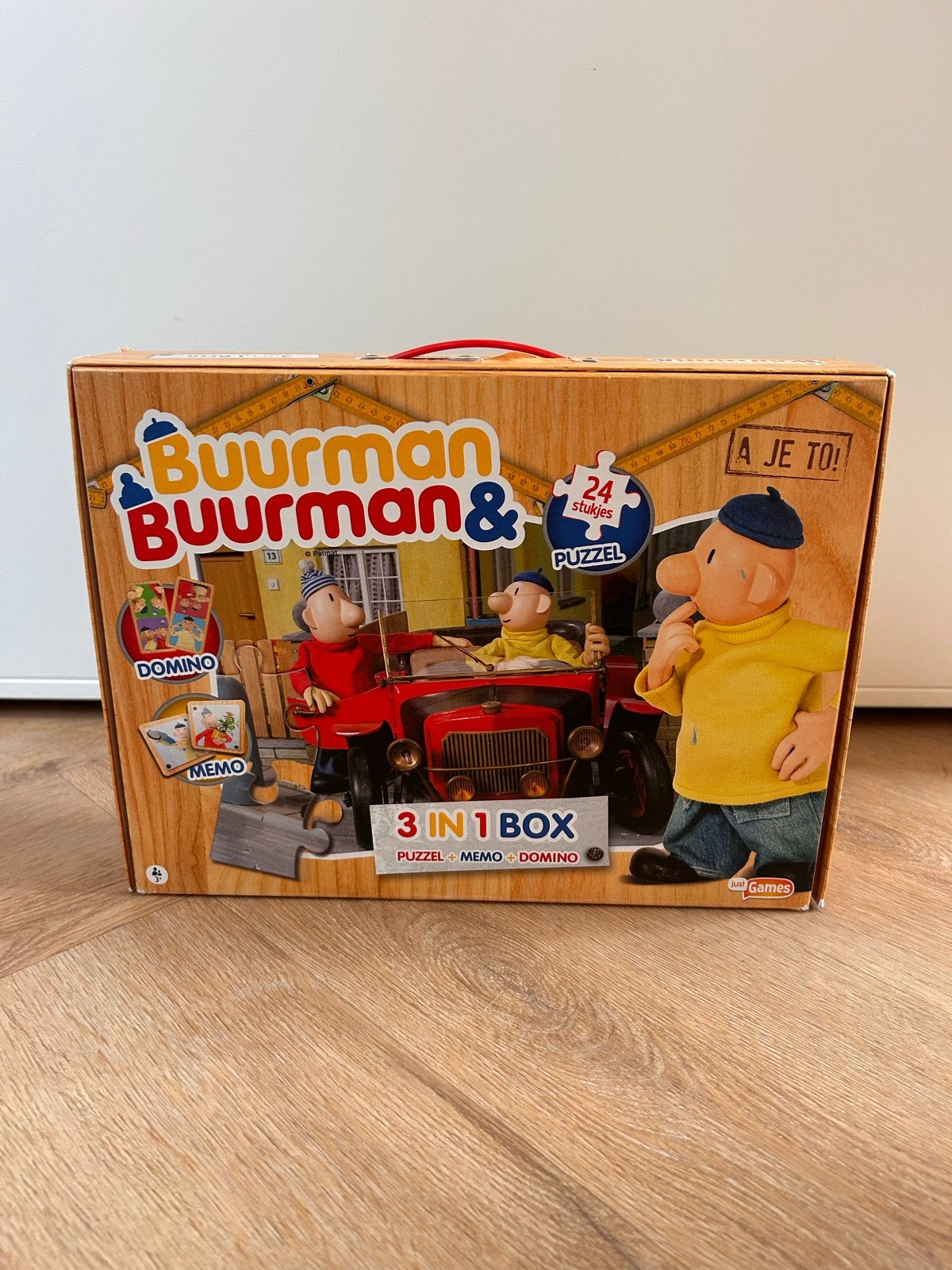 Buurman & Buurman 3-in-1 Box: Puzzel, Memo, Domino, Ophalen of Verzenden, 10 tot 50 stukjes, Gebruikt, 4 tot 6 jaar