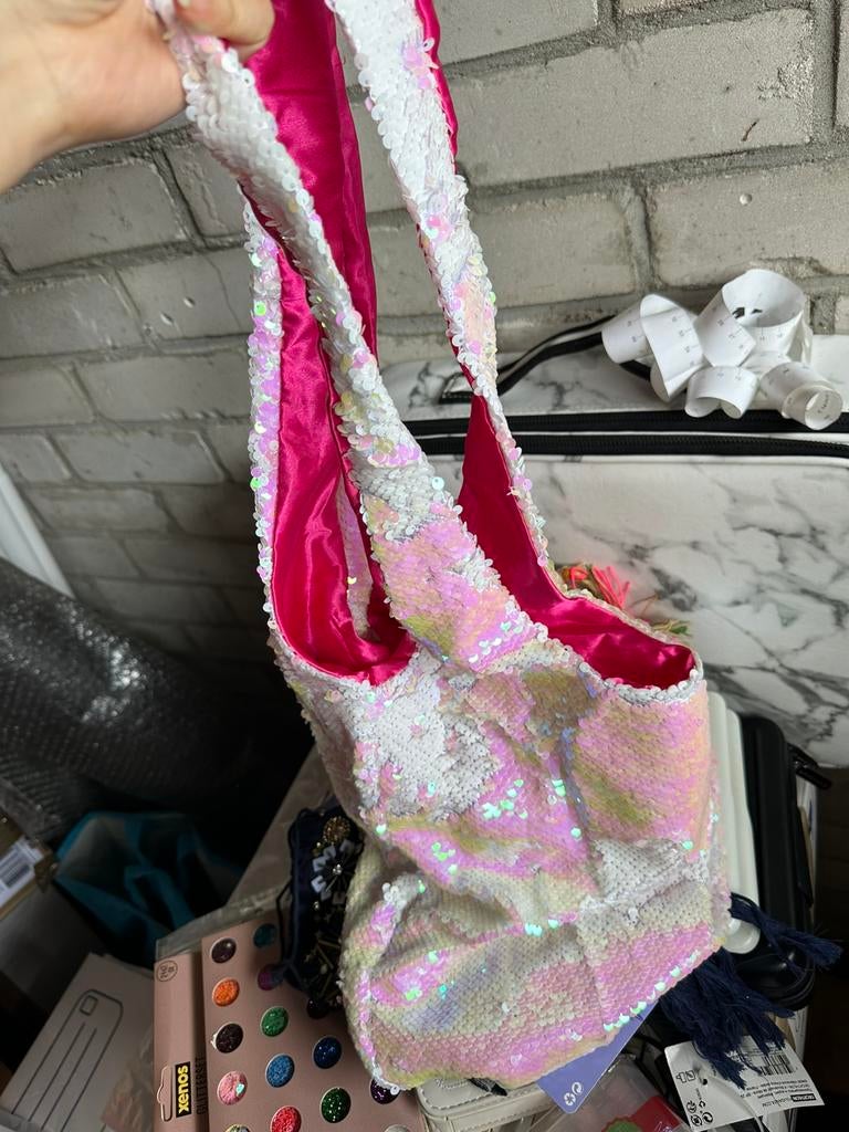 Bling sequin bag, Sieraden, Tassen en Uiterlijk, Tassen | Damestassen, Ophalen of Verzenden, Zo goed als nieuw, Zwart