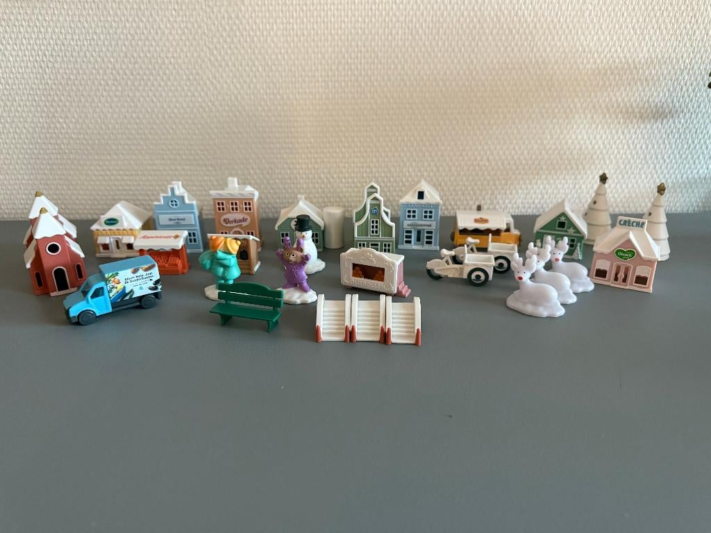 Albert Heijn AH winterdorp set 30 delig spaaractie jaar 2019, Albert Heijn, Ophalen of Verzenden