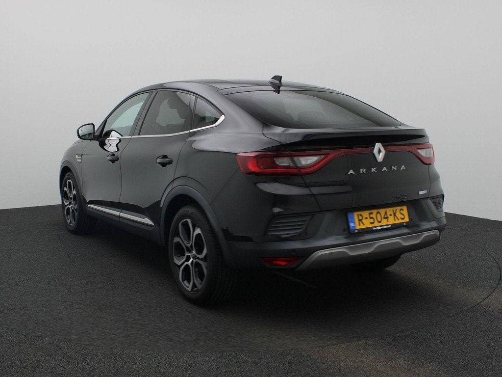 Renault Arkana 1.6 E-Tech Hybrid 145 Intens | Achteruitrijca, Auto's, Renault, Gebruikt, Euro 6, Leder en Stof, Zwart