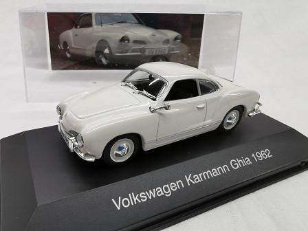 Volkswagen Karmann Ghia 1962 Wit 1-43 Altaya VW, Overige merken, Info@geerligsdejong.nl, Auto, Geerligsdejong.nl