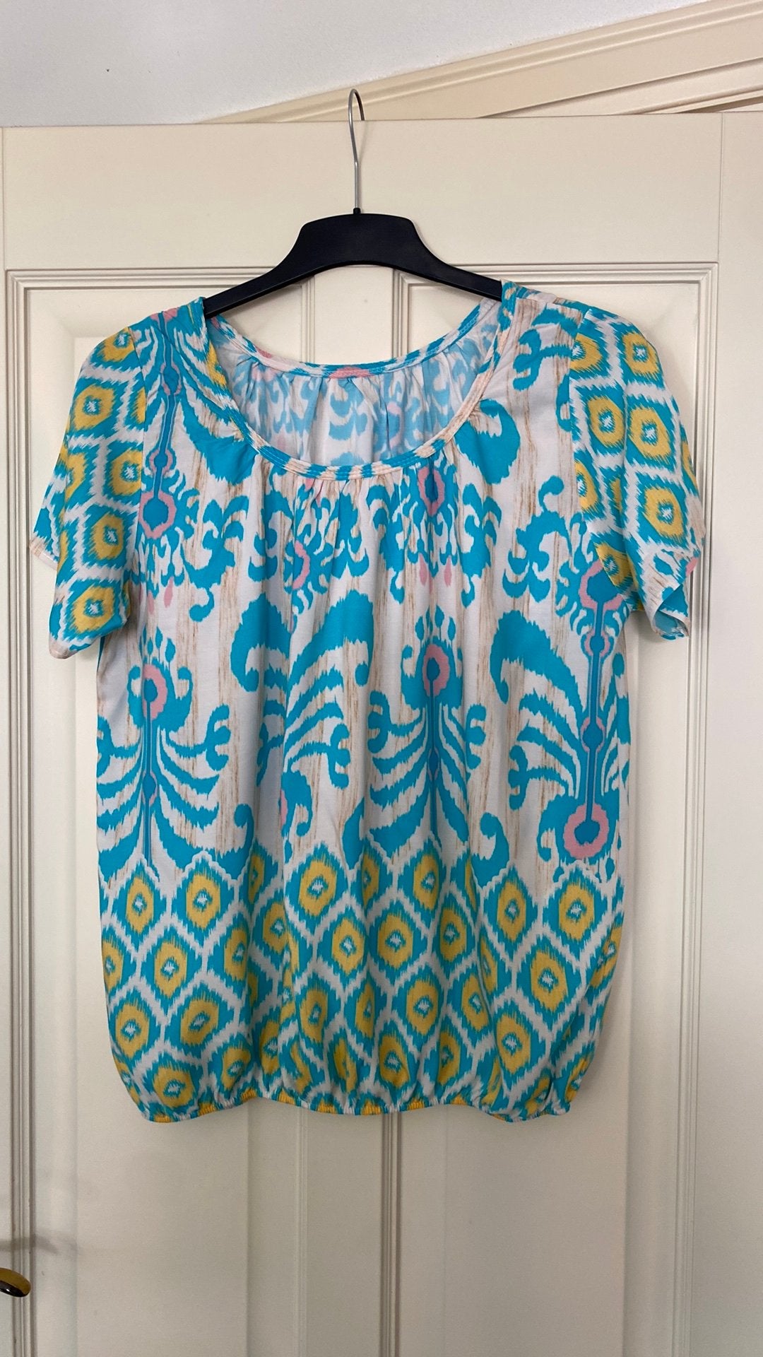 Meekleurige blouse maat 46, Kleding | Dames, Ophalen of Verzenden, Zo goed als nieuw, Maat 46/48 (XL) of groter, Korte mouw
