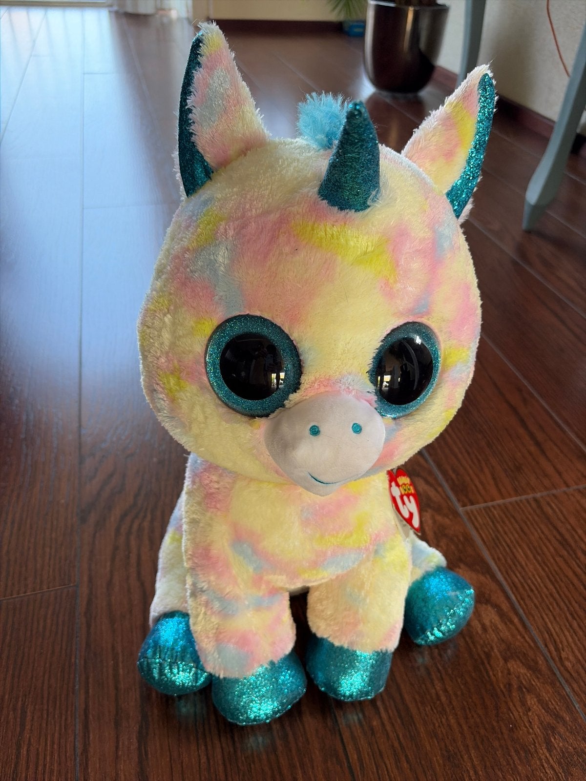 Ty Beanie Boo Eenhoorn Knuffel - 42cm, Eenhoorn, Overige karakters, Ophalen of Verzenden, Middelgroot (20 tot 80 cm)