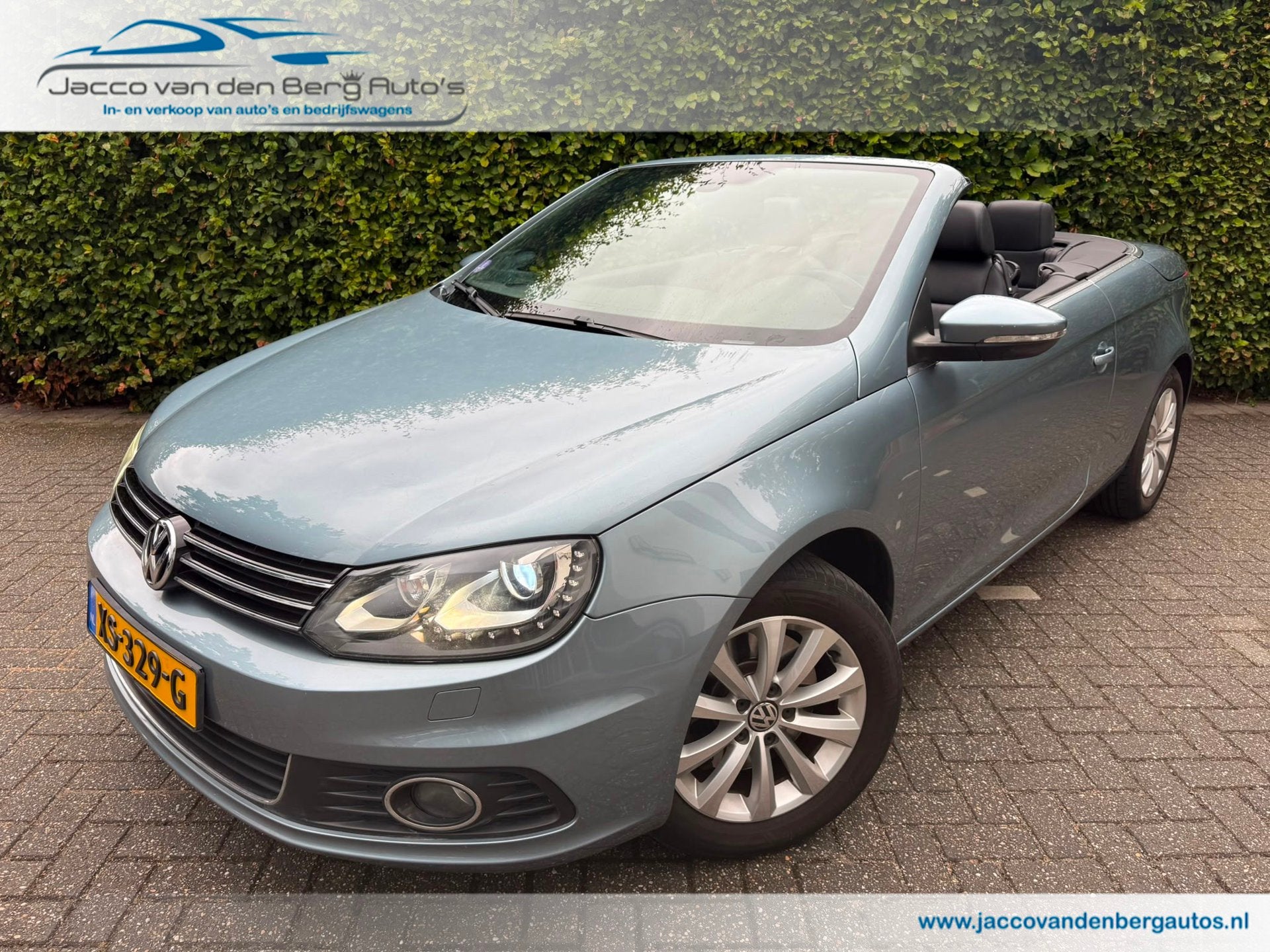Volkswagen Eos 2.0 TSI Highline I Automaat I Leer, Gebruikt, Zwart, 4 cilinders, Leder
