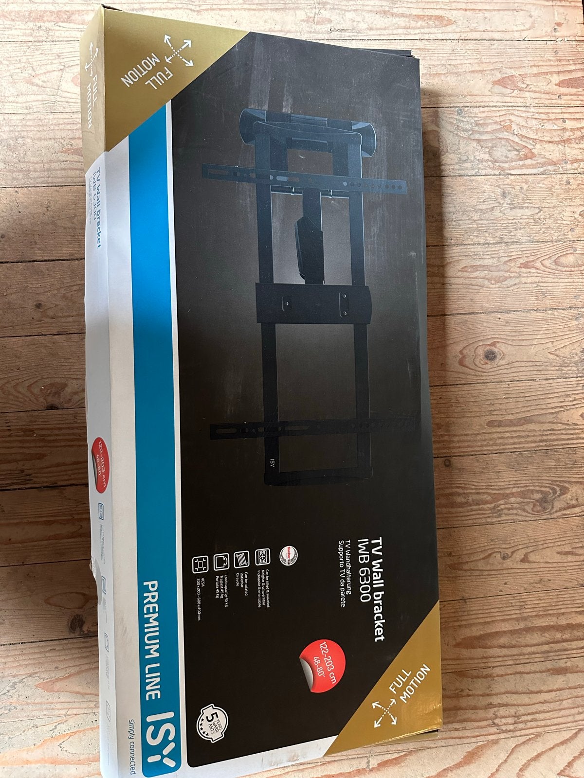 ISY IWB 6300 TV Muurbeugel Full Motion, Audio, Tv en Foto, Televisiebeugels, Ophalen, Gebruikt