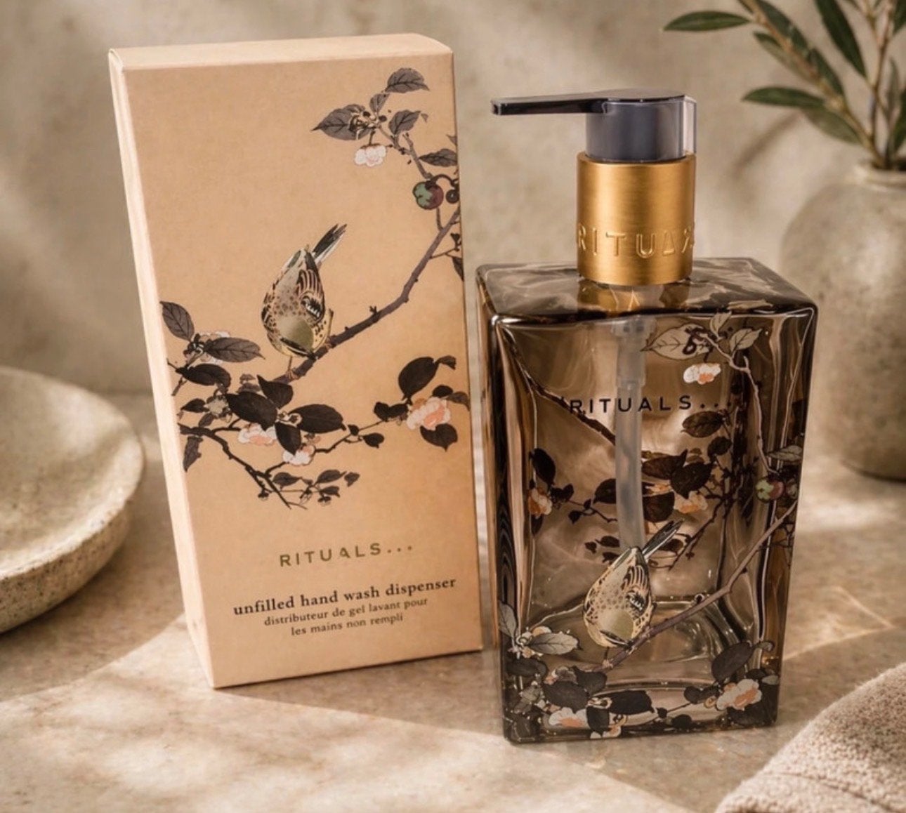 Rituals glazen dispenser nieuw in doos, Meerkleurig, Nieuw, Ophalen of Verzenden, Oosters