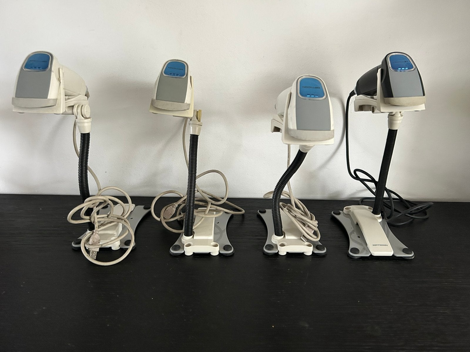 Barcode scanner. Op houder.  Opticon, Ophalen of Verzenden, Gebruikt