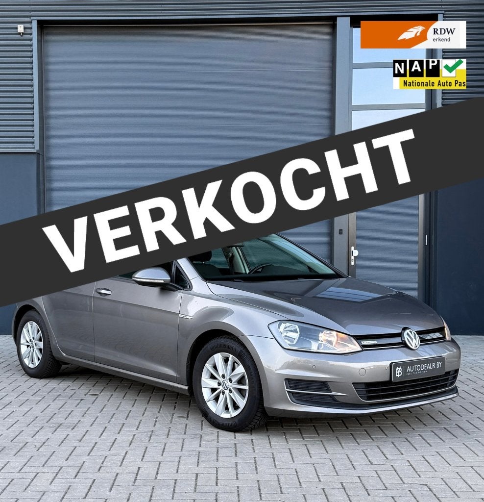 Volkswagen Golf 7 1.6 TDI BlueMotion/1e Eig./Trekhaak/Airco, Voorwielaandrijving, Stof, 4 cilinders, Origineel Nederlands