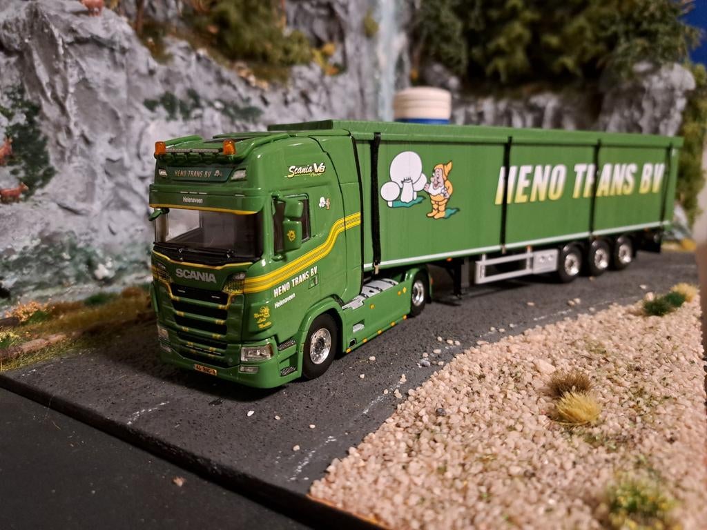 WSI Scania Heno Trans, Hobby en Vrije tijd, Modelauto's | 1:50, Ophalen of Verzenden, Nieuw, Bus of Vrachtwagen, Wsi