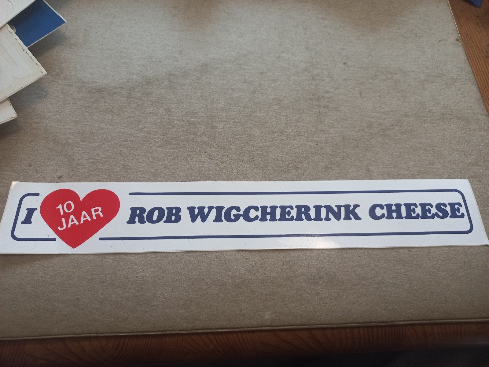 Rob Wigcherink Cheese 10 Jaar Sticker, Ophalen of Verzenden