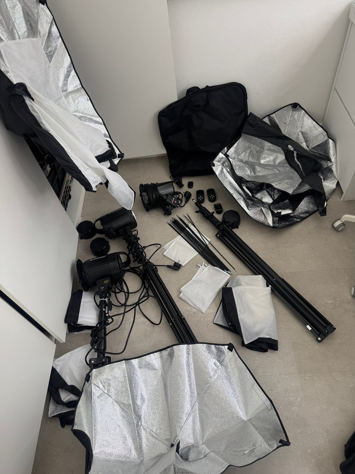 Bresser Fotostudio Set – Complete Studiobelichting, Ophalen of Verzenden, Zo goed als nieuw