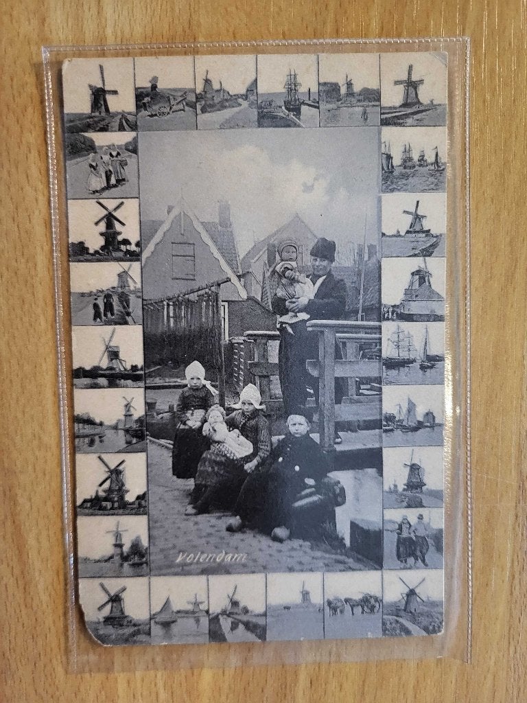 ansicht VOLENDAM klederdracht Molens, Ophalen of Verzenden, Voor 1920, Noord-Holland