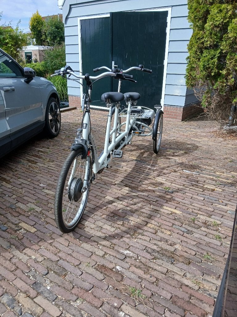 Driewiel van Raam elektrische tandem, Fietsen en Brommers, Ophalen of Verzenden, Gebruikt, Schijfrem, Van Raam