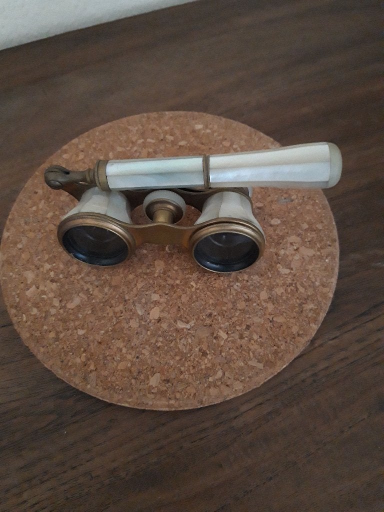 Mooie verrekijker met parelmoer, Antiek en Kunst, Ophalen