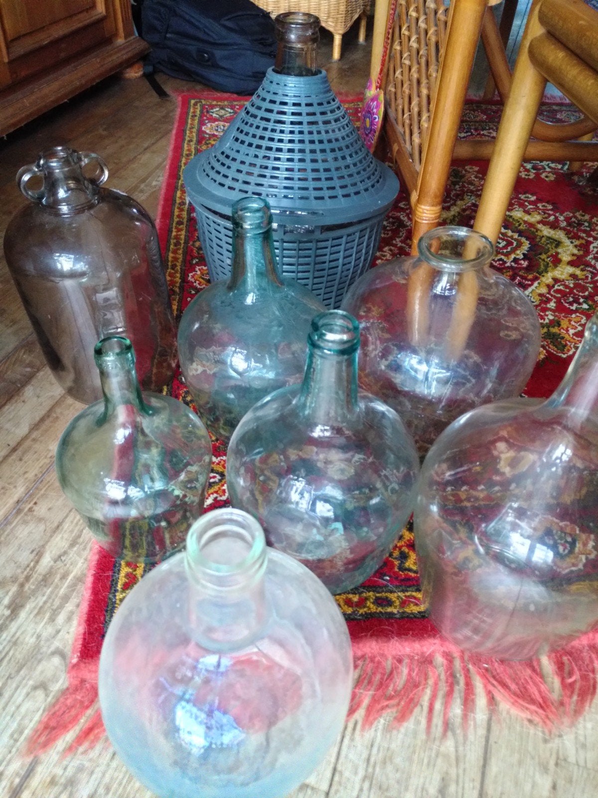Diverse Gistflessen - Decoratief en Functioneel, Antiek en Kunst, Antiek | Vazen, Ophalen