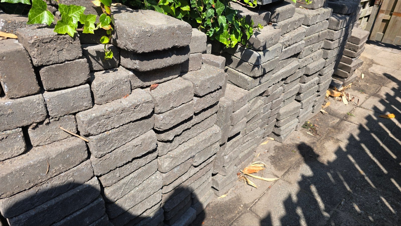 Gratis, wildverband tuintegels, Ophalen, Gebruikt, Beton, Terrastegels