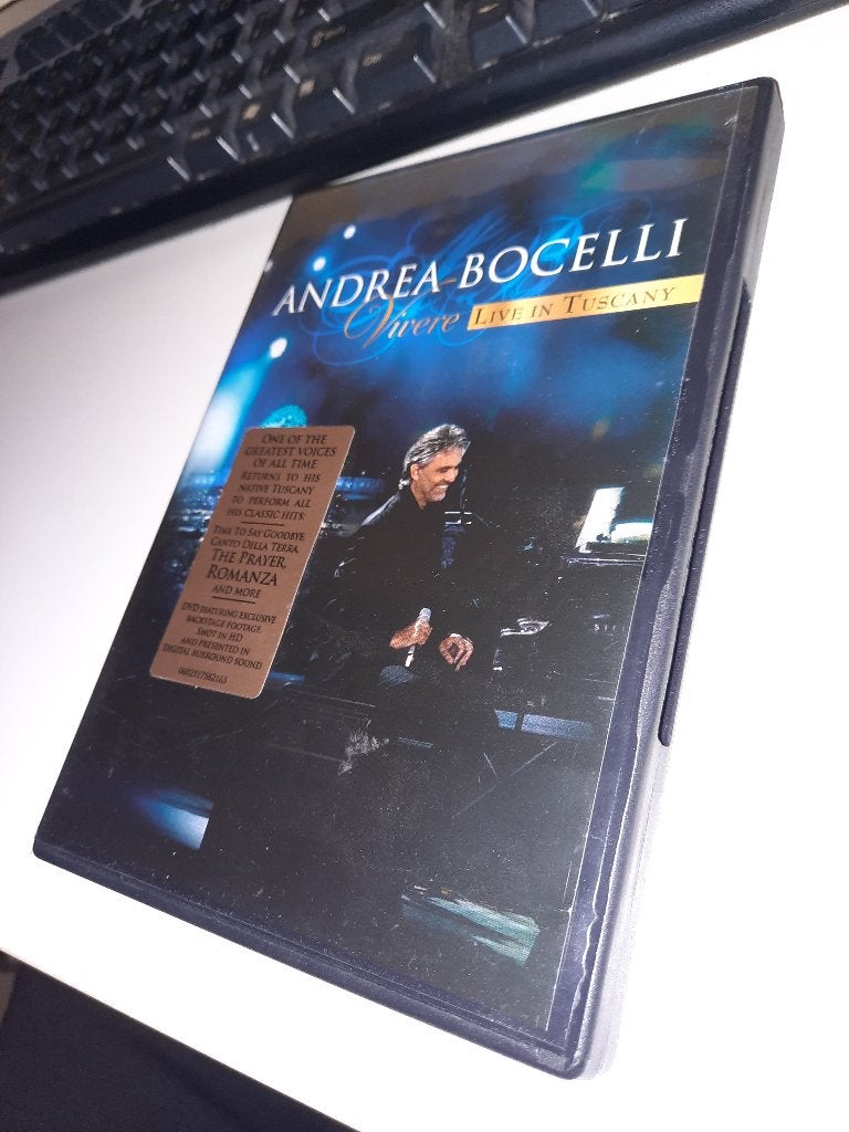DVD Andrea Bocelli – Vivere: Live In Tuscany, Alle leeftijden, Ophalen, Zo goed als nieuw