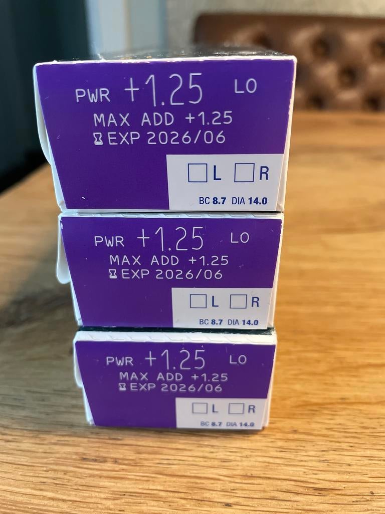 Specsavers easyvision daglenzen +1.25, Ophalen of Verzenden, Nieuw, Overige kleuren, Ogen