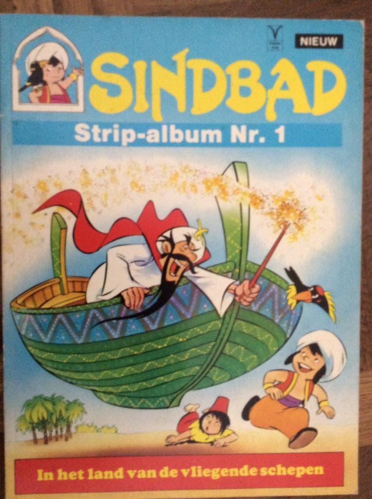 Sindbad Stripalbum nr 1 in het land van de vliegende schepen, Eén stripboek, Ophalen of Verzenden, Gelezen