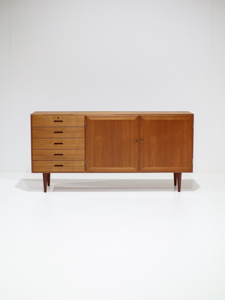 Kai Winding dressoir teak vintage Deens 1960s, Huis en Inrichting, Ophalen, -, -, 150 tot 200 cm