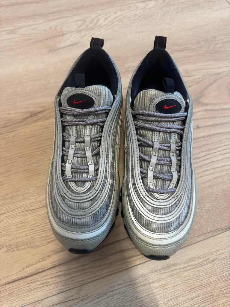 Nike Air Max 97 Silver Bullet - Maat 38, Ophalen of Verzenden, Gedragen, Grijs, Sneakers of Gympen