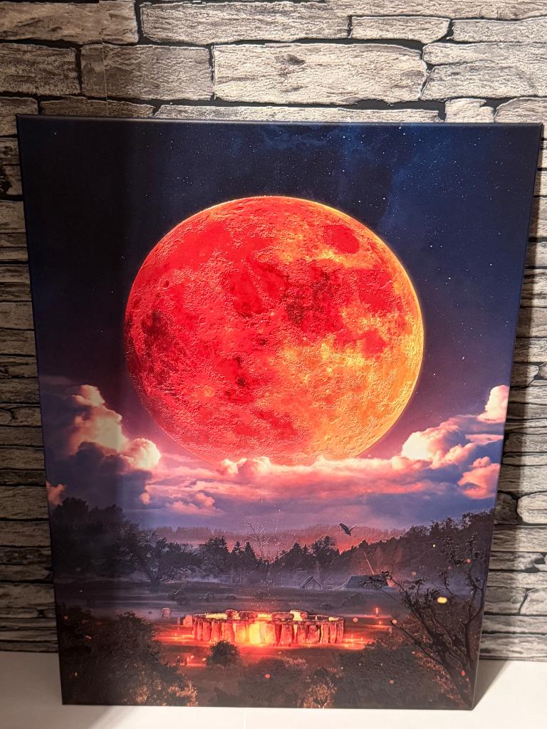 Displate Blood Moon Limited Edition metal poster, Rechthoekig Staand, Nieuw, Ophalen of Verzenden, A1 t/m A3