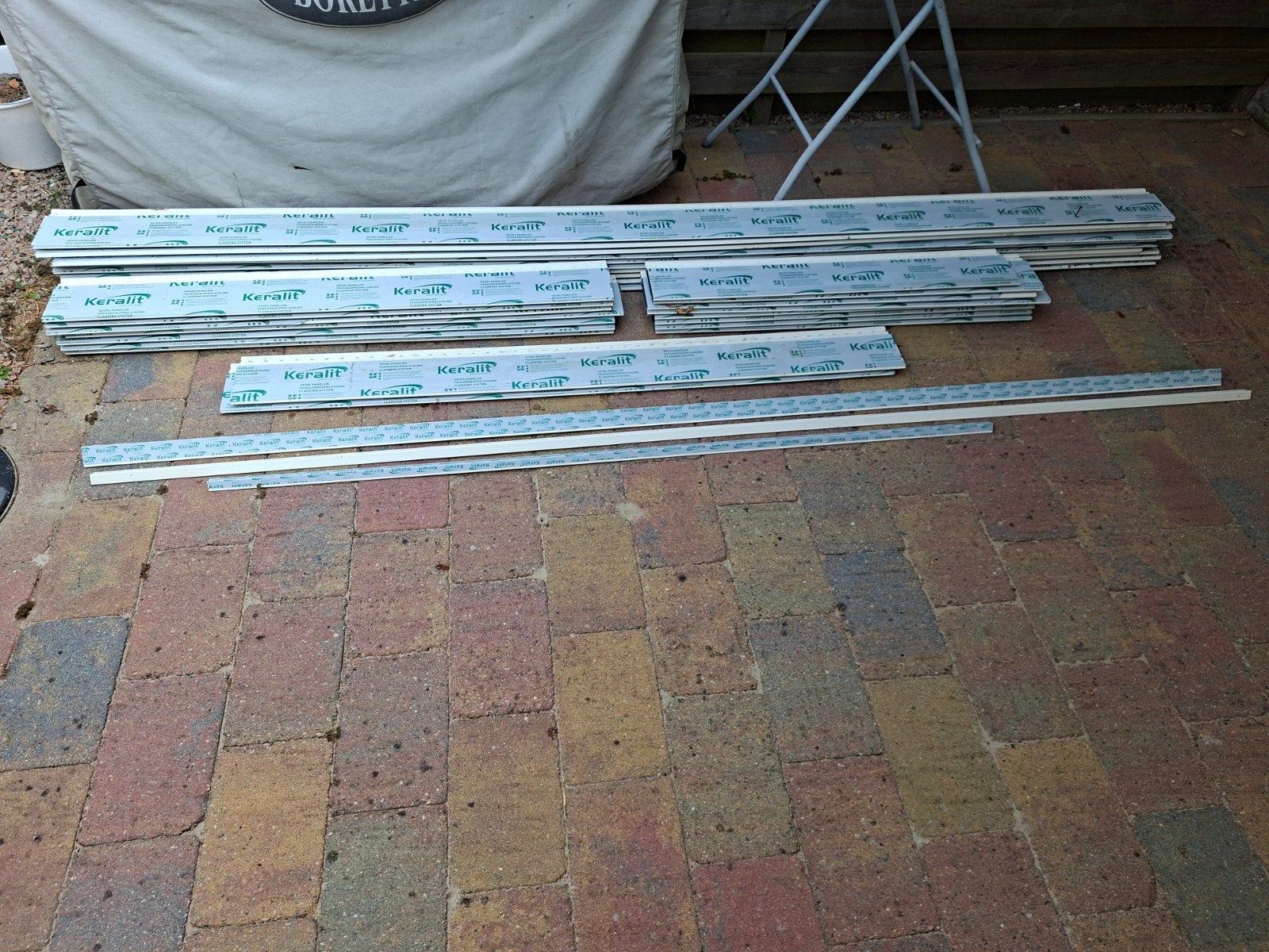 Keralit gevelbekleding en afwerkprofielen wit, Ophalen, Gebruikt, Minder dan 25 mm, Overige typen