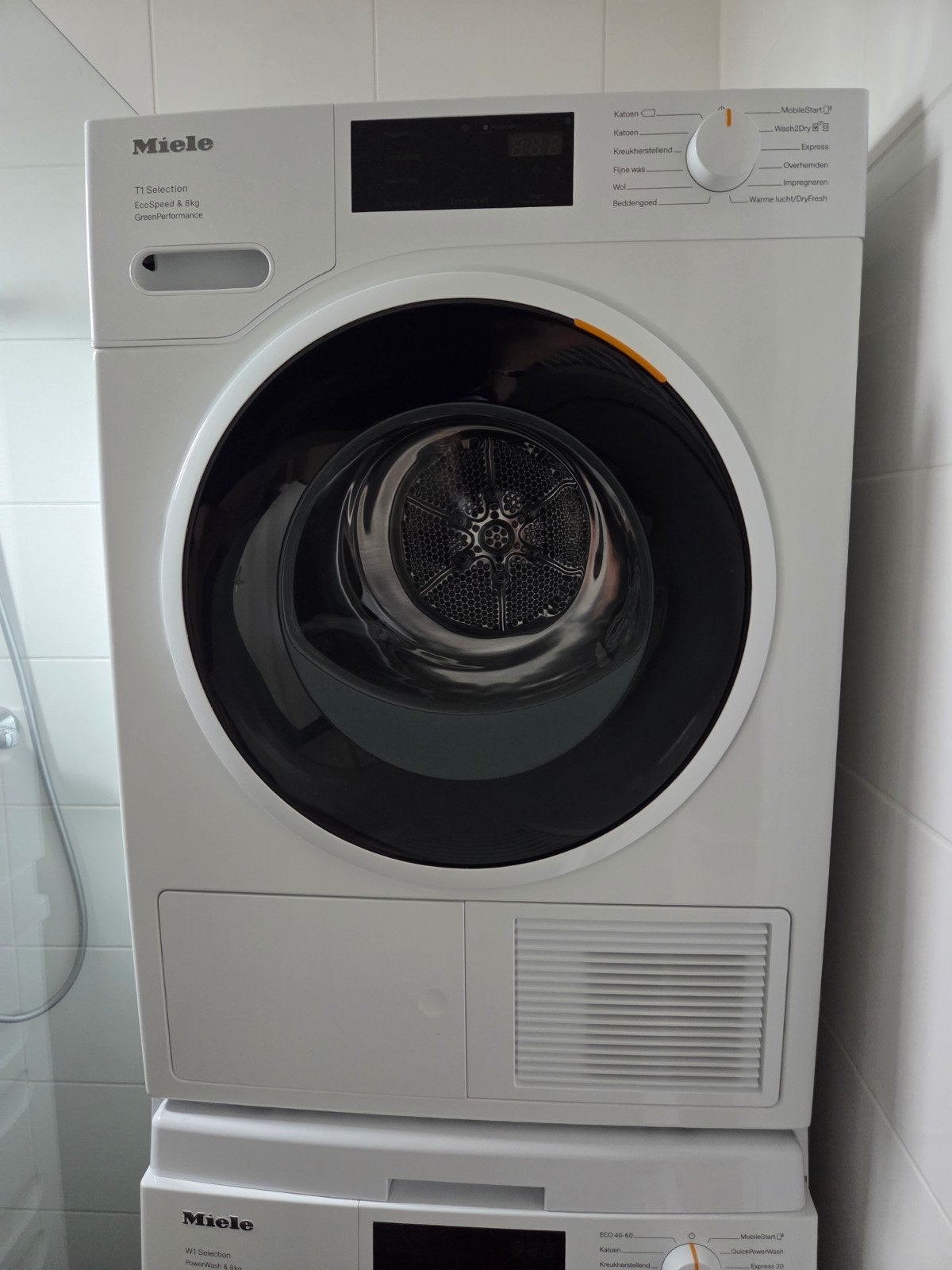 Miele Wasdroger EcoSpeed 8kg - Zo goed als nieuw, Witgoed en Apparatuur, Ophalen, Overige typen, 8 tot 10 kg, Zo goed als nieuw