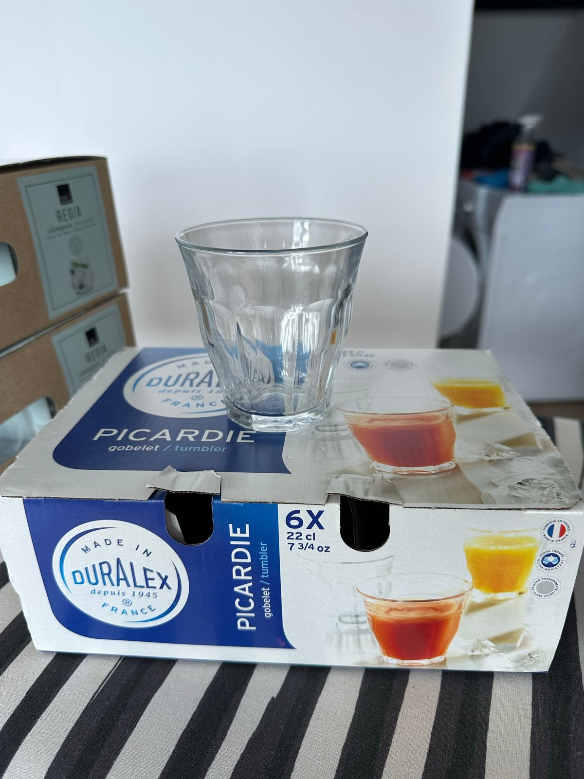 Duralex Picardie Glazen - Set van 6 (22 cl), Ophalen, Glas of Glazen, Overige merken, Nieuw
