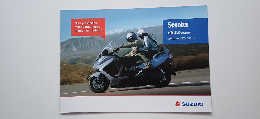 Originele folder van de Suzuki Burgman en Address 2018, Ophalen of Verzenden, Suzuki