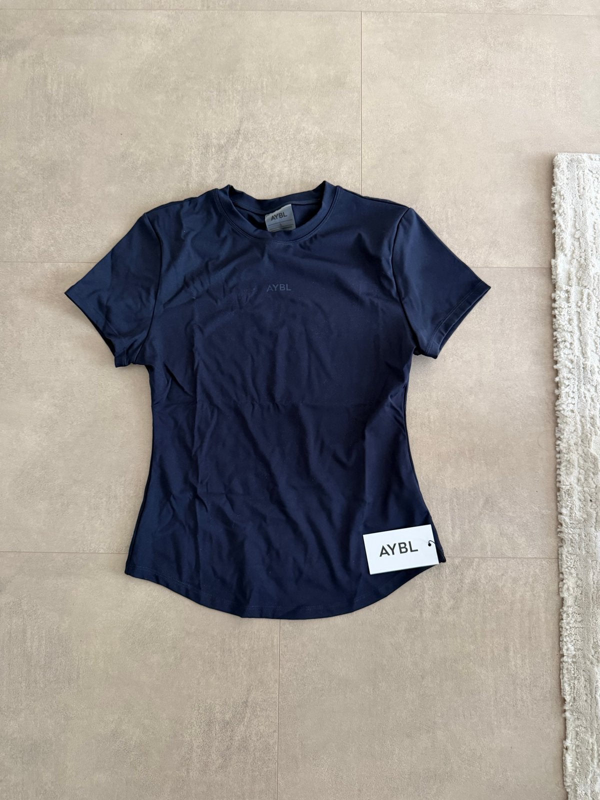AYBL sportshirt donkerblauw, maat L, Kleding | Dames, Blauw, Ophalen of Verzenden, Maat 36 (S), Fitness of Aerobics