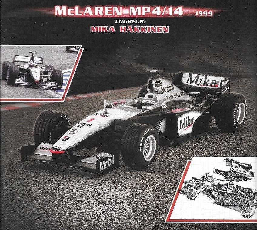 Mika Häkkinen - McLaren MP4/14 [1999] F1 Car Collection 1:43, Ophalen of Verzenden, Nieuw, Formule 1