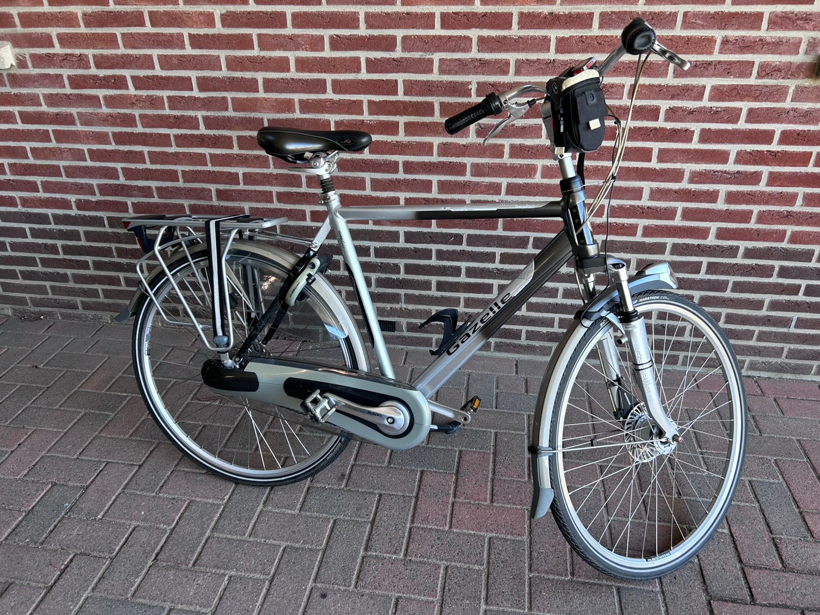 Gazelle GoldLine Saphir herenfiets, Ophalen, Versnellingen, Zo goed als nieuw, 57 tot 61 cm