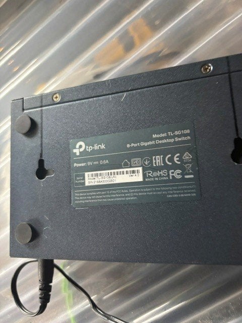 TP Link TL-SG 108 Desktop Gigabit Switch, Ophalen of Verzenden, Gebruikt