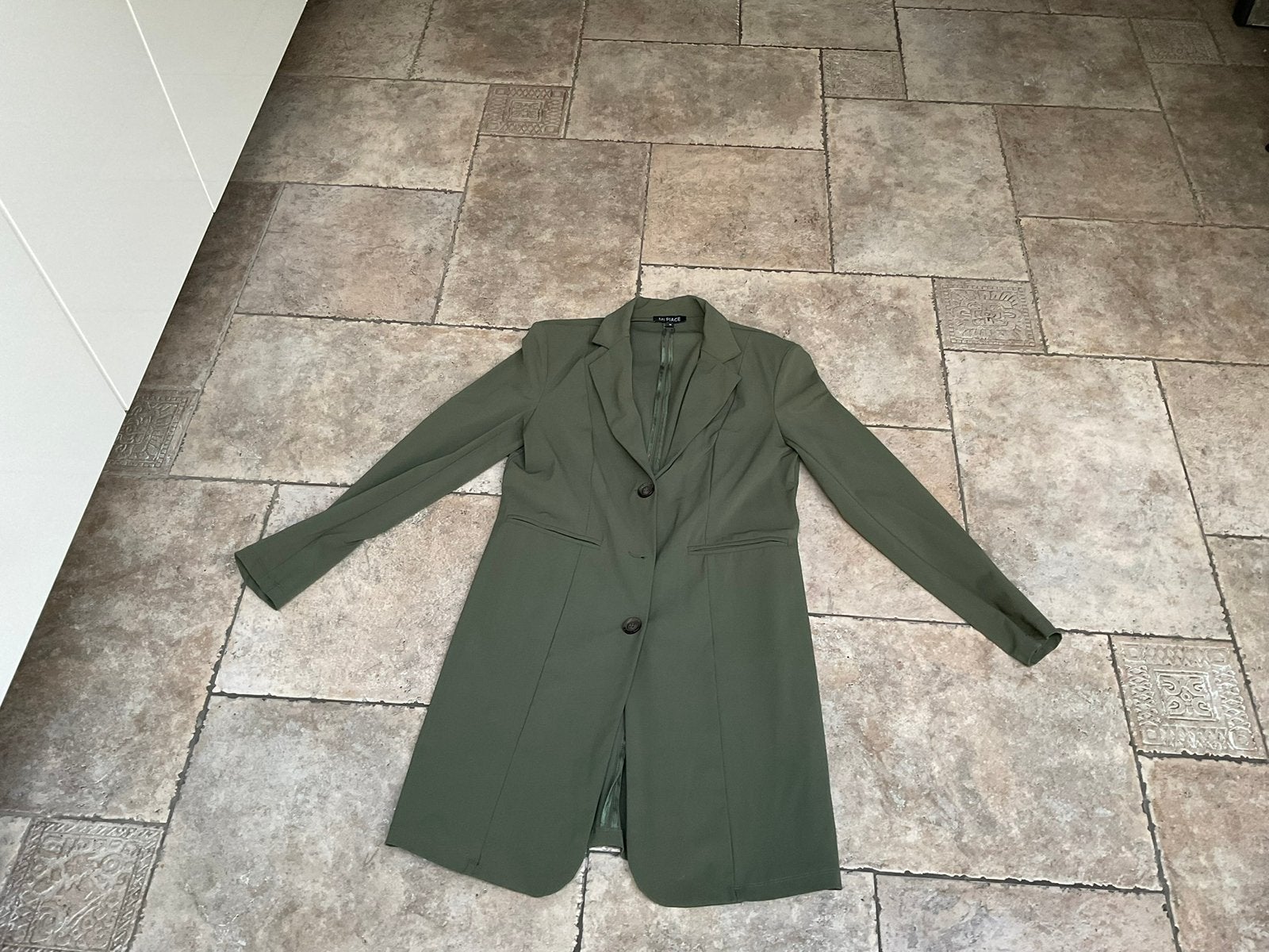 Mi Piace Travel Lange Blazer, Zo goed als nieuw, Jasje, Groen, Ophalen