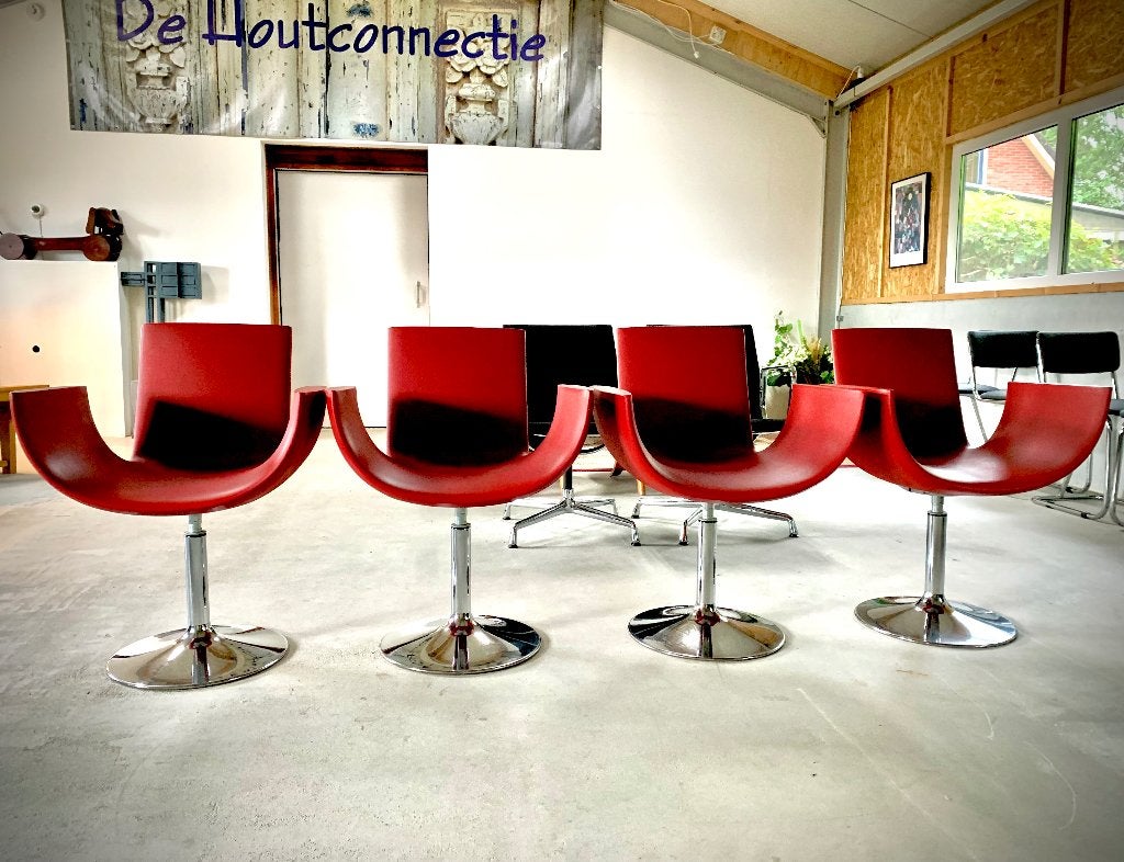 Noa Sintesi eetkamerstoelen, Huis en Inrichting, Stoelen, Ophalen of Verzenden, Gebruikt, Rood, Vier