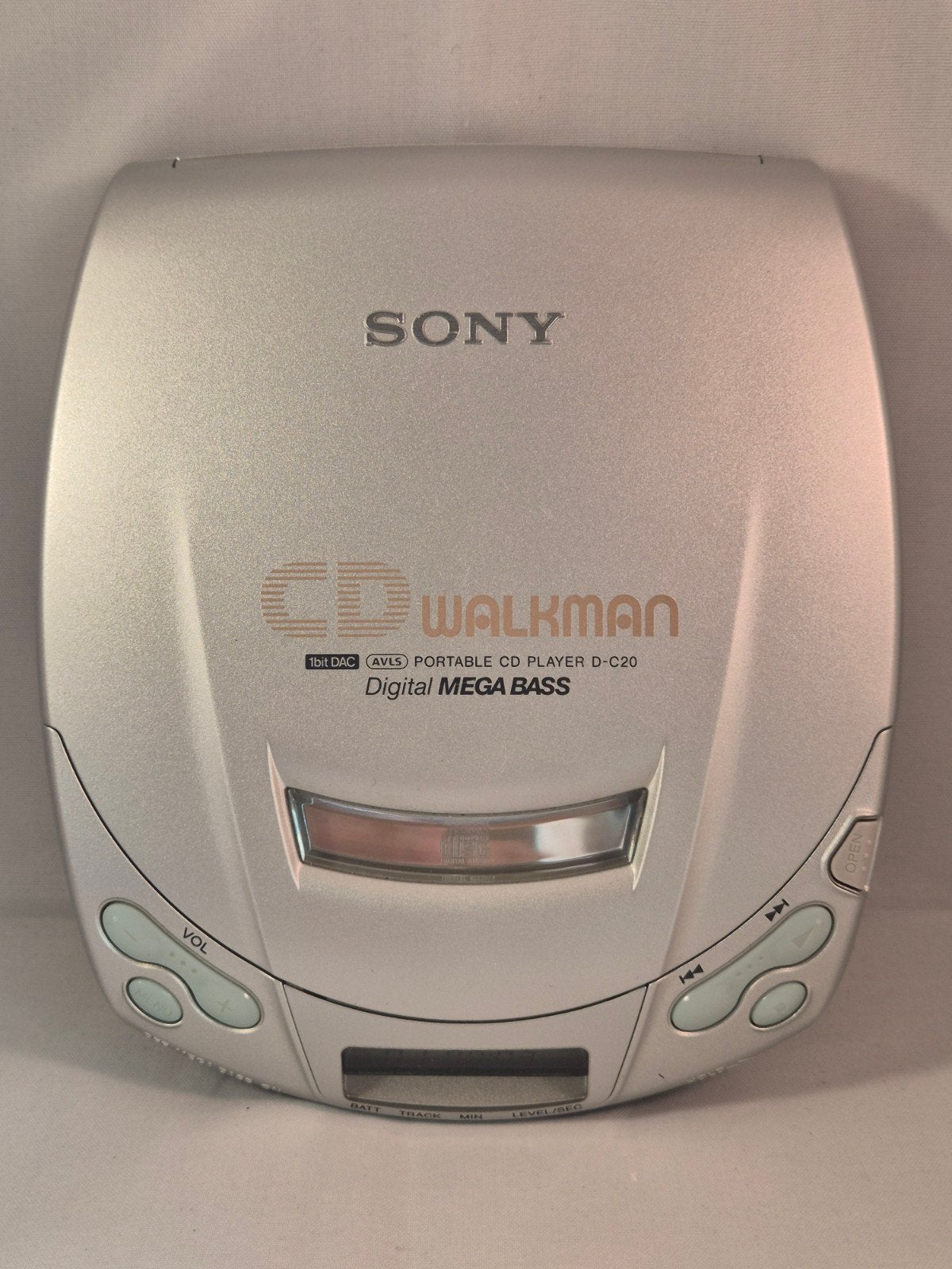 Degelijke Sony CD D-C20 Discman - Getest Werkt Volledig !, Ophalen of Verzenden, Discman