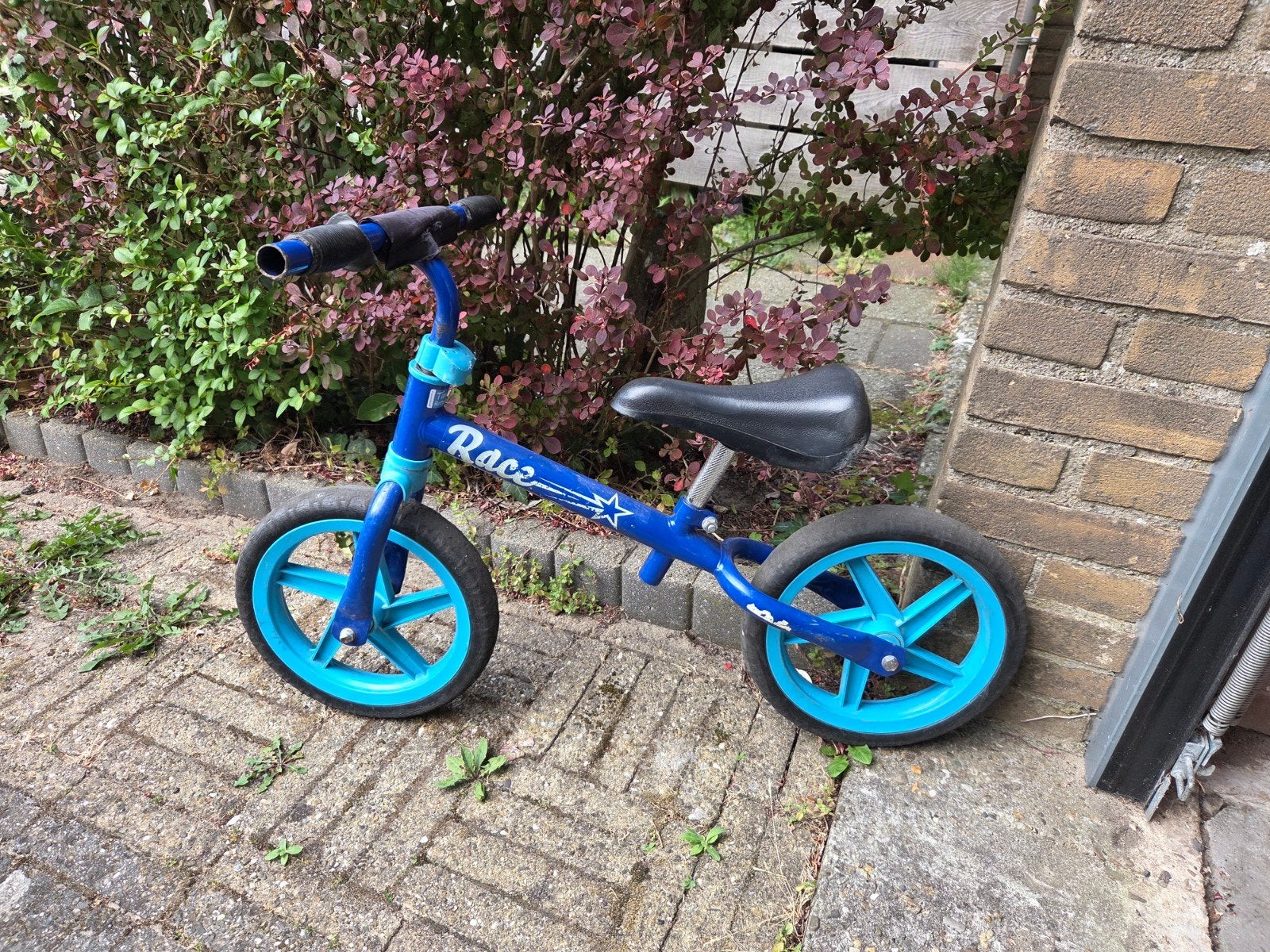 Blauwe loopfiets 'Race' - Gebruikt, Ophalen