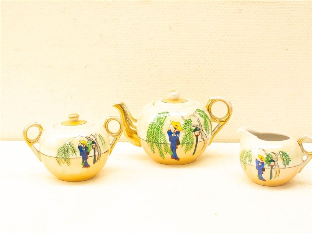 5 delig koffie servies 34032, Huis en Inrichting, Keuken | Servies, Gebruikt, Ophalen of Verzenden, Bord(en), Overige stijlen