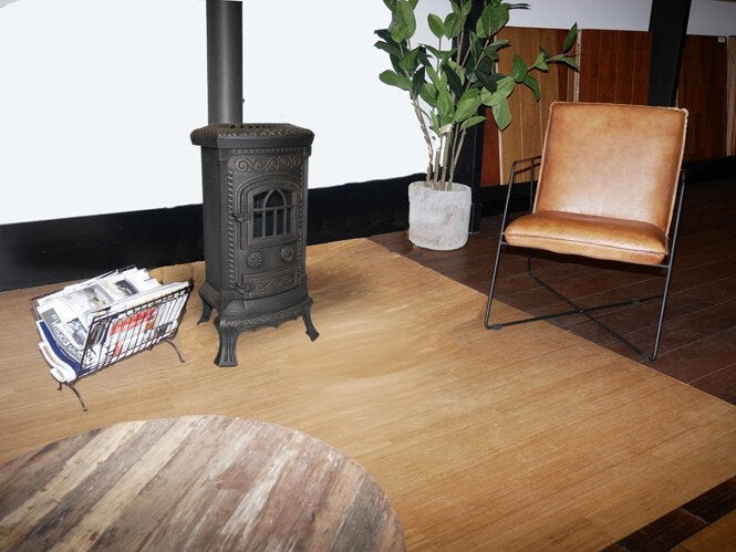 Gietijzeren Houtkachel | Nordflam Plato Patina (6 KW), Niet ingevuld, Niet ingevuld, Ophalen of Verzenden, Vrijstaand
